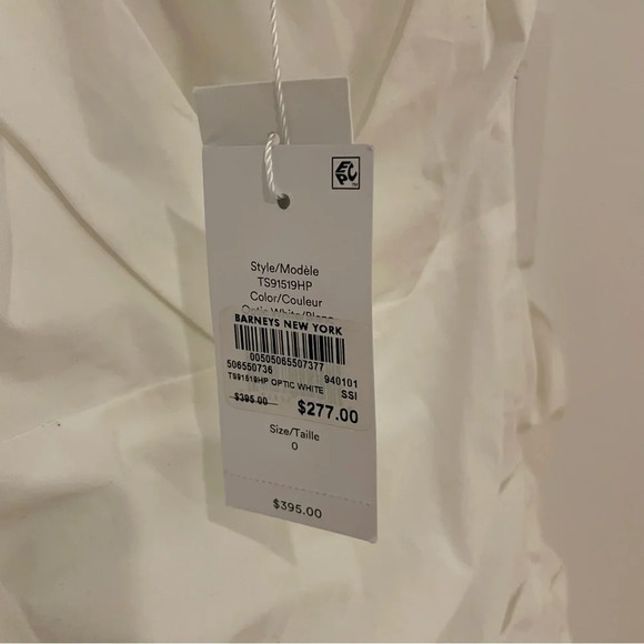 10 Crosby Derek Lam White One Shoulder Dress Size 0 - Picture 9 of 9